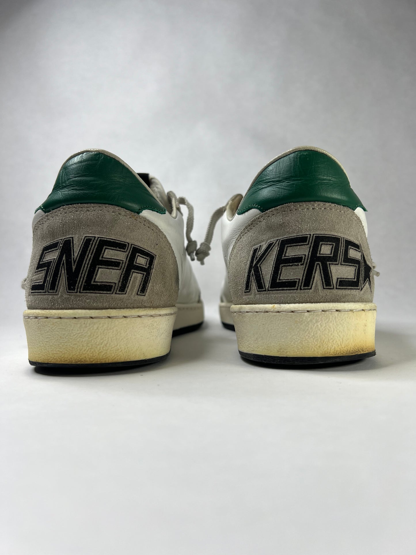 Golden Goose Ballstar (White & Green)