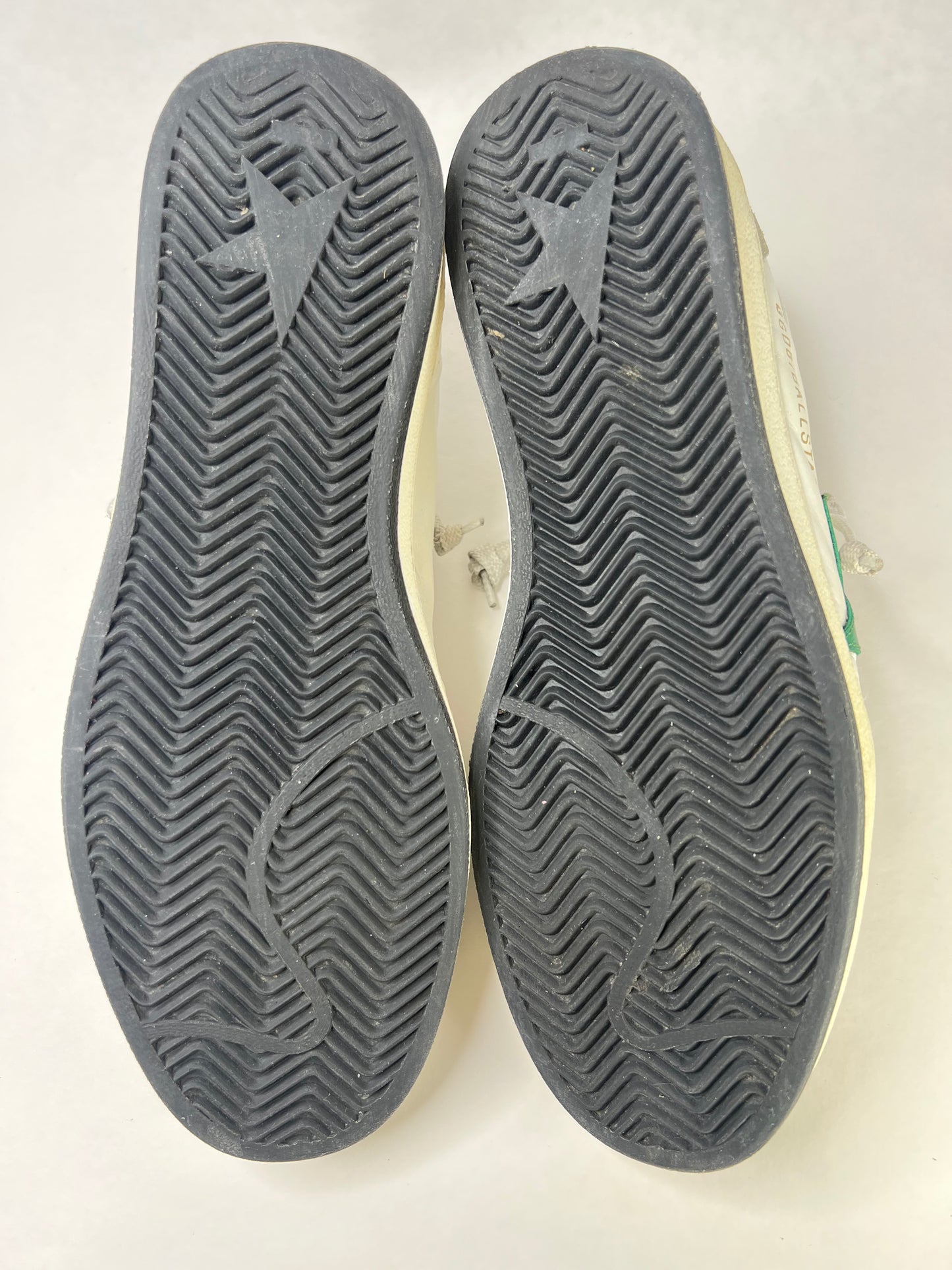 Golden Goose Ballstar (White & Green)