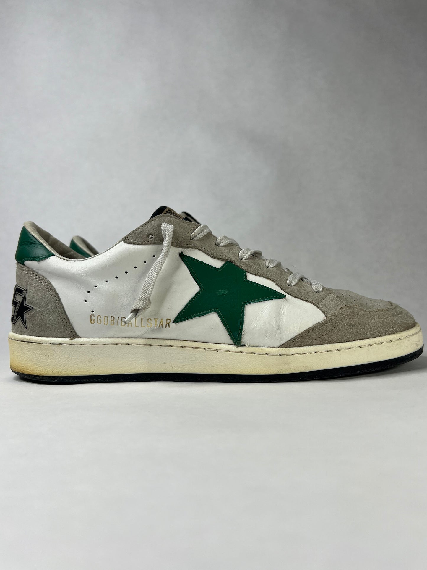 Golden Goose Ballstar (White & Green)