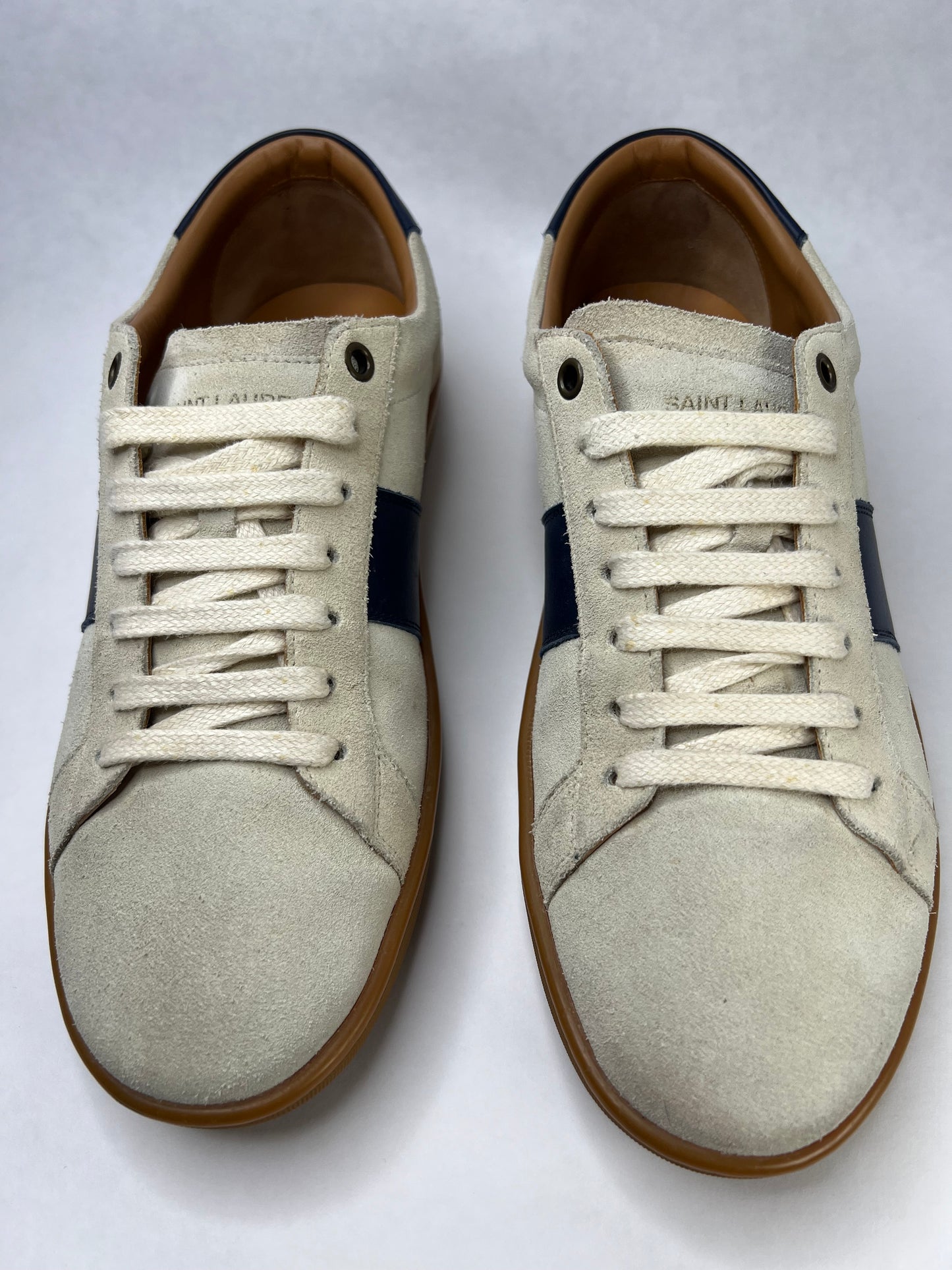 Saint Laurent SL 01 (Beige & Navy)