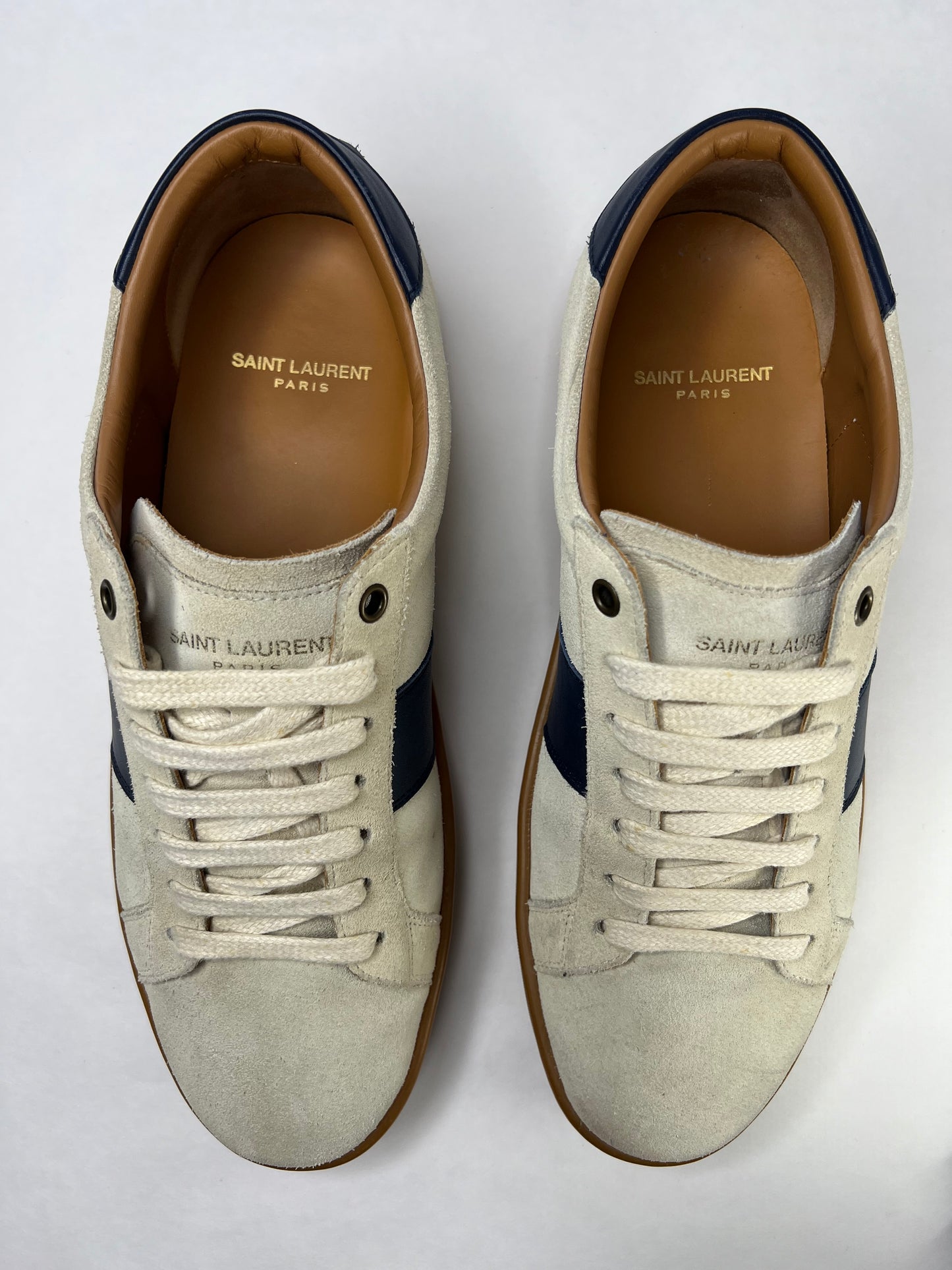 Saint Laurent SL 01 (Beige & Navy)