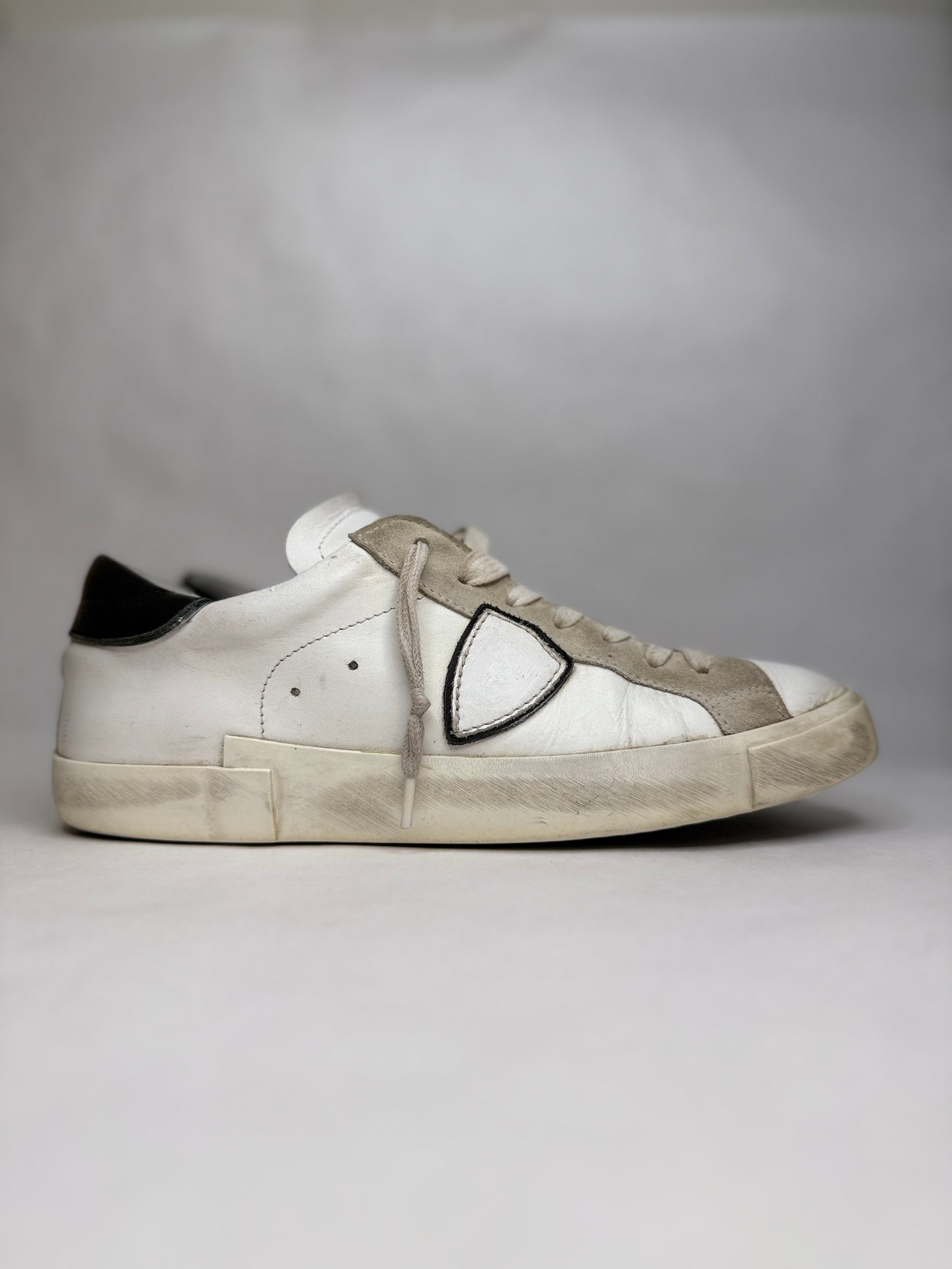 Philippe Model Prsx Low Suede (White Black)