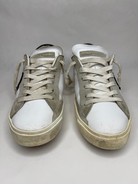 Philippe Model Prsx Low Suede (White Blue)