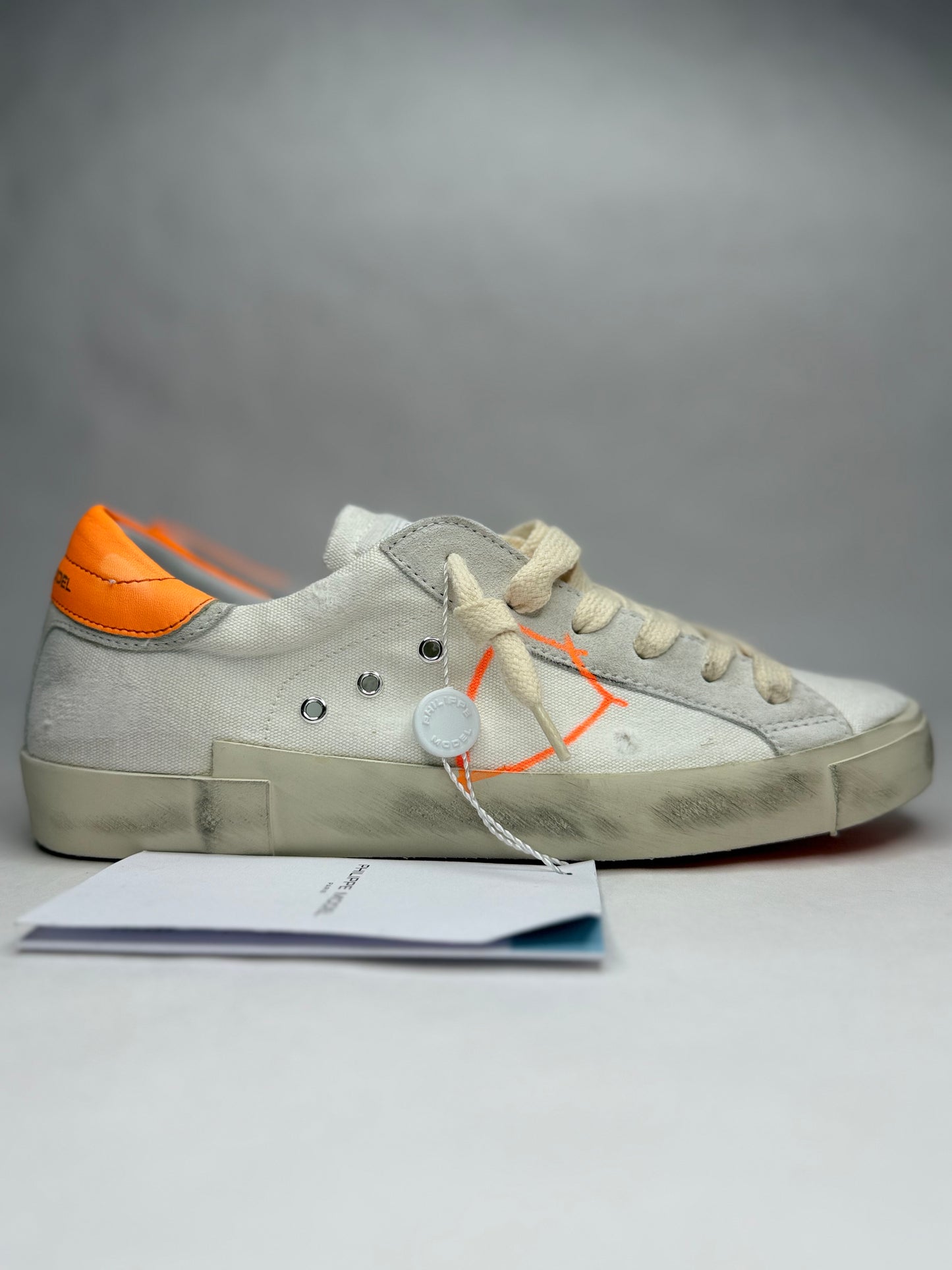 Philippe Model Prsx Low (White Orange)