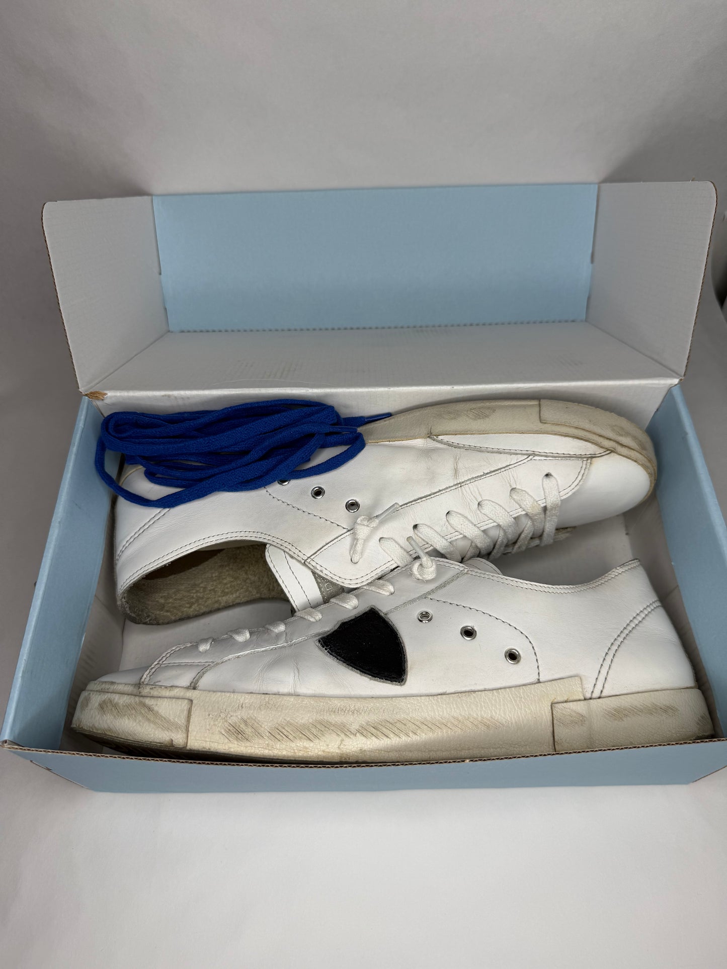 Philippe Model Prsx Low Suede (White Black)