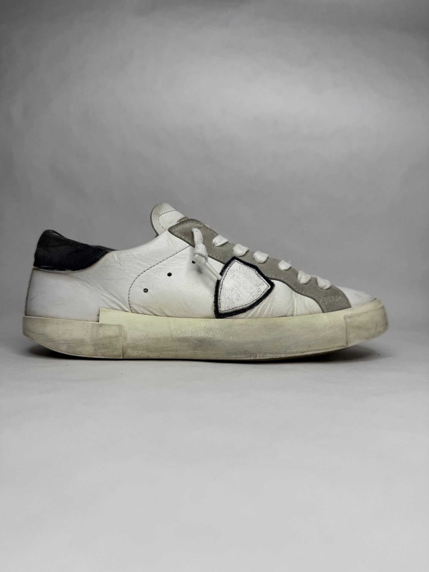 Philippe Model Prsx Low Suede (White Blue)