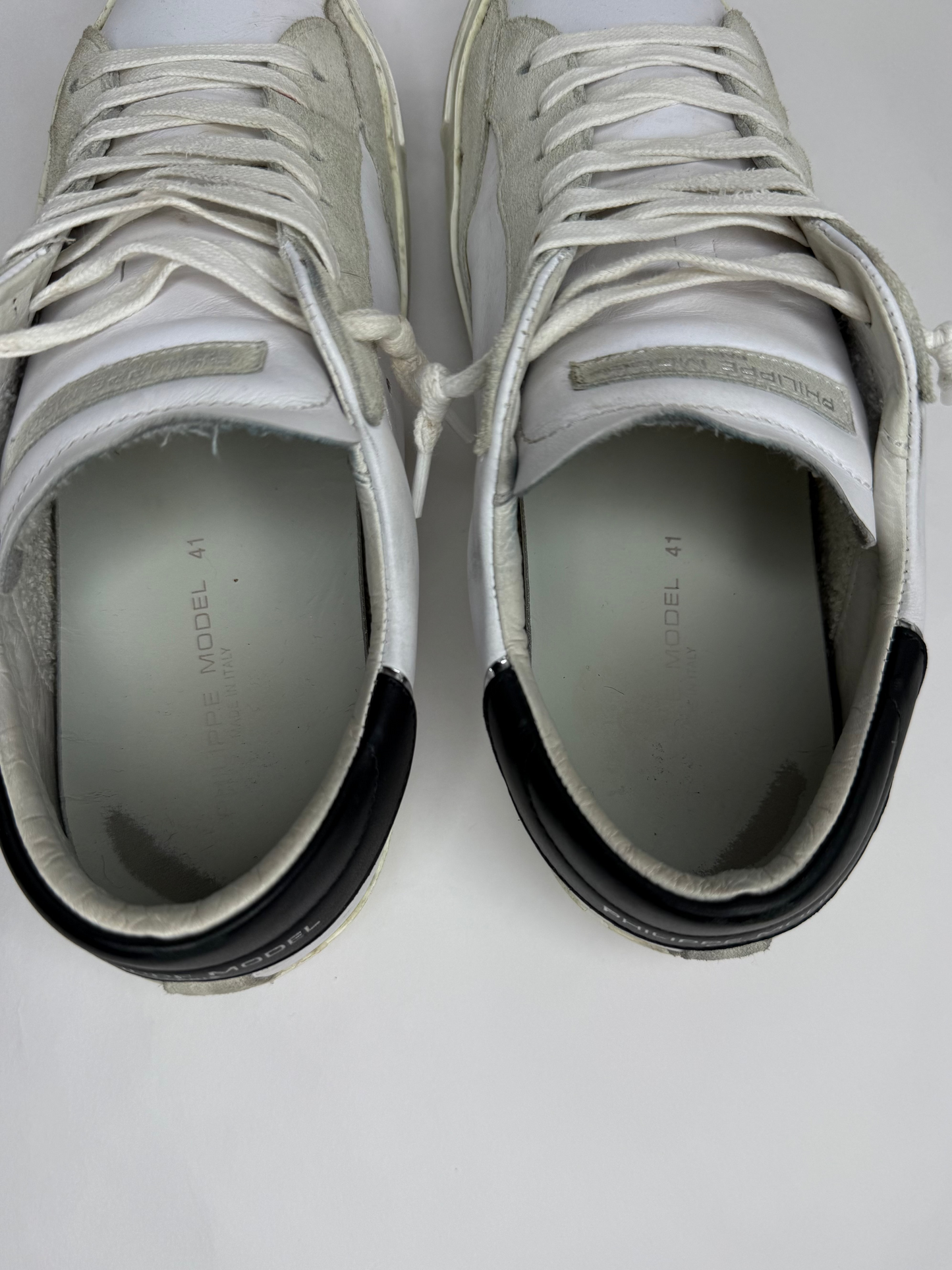 Philippe Model Prsx Low Suede (White Black)