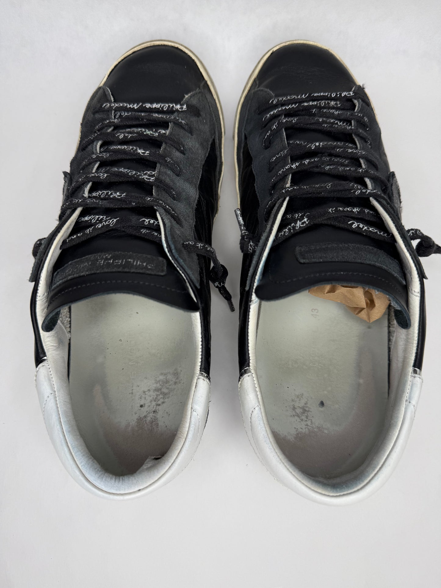 Philippe Model Prsx Low Suede (Black Silver)