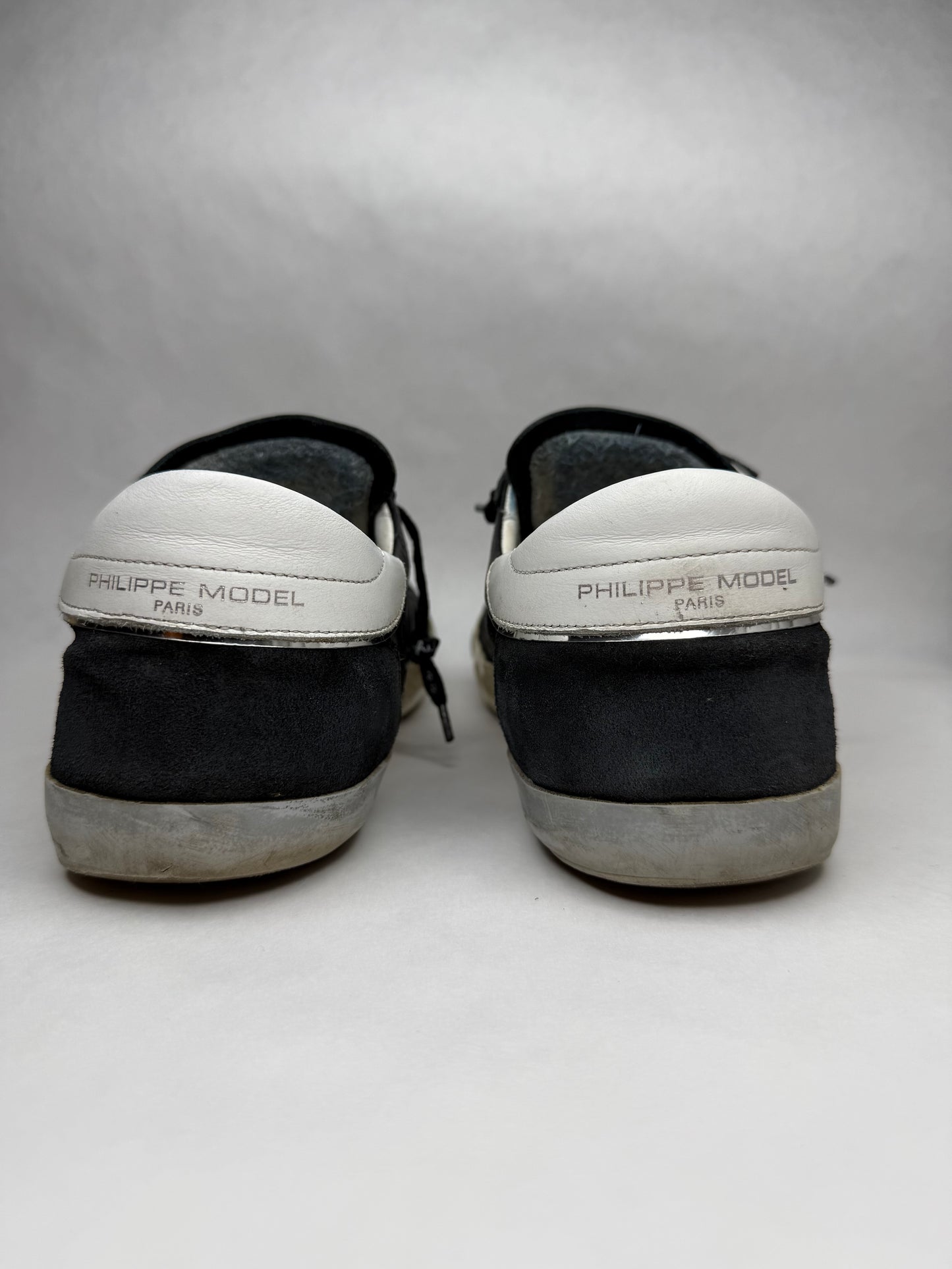 Philippe Model Prsx Low Suede (Black Silver)