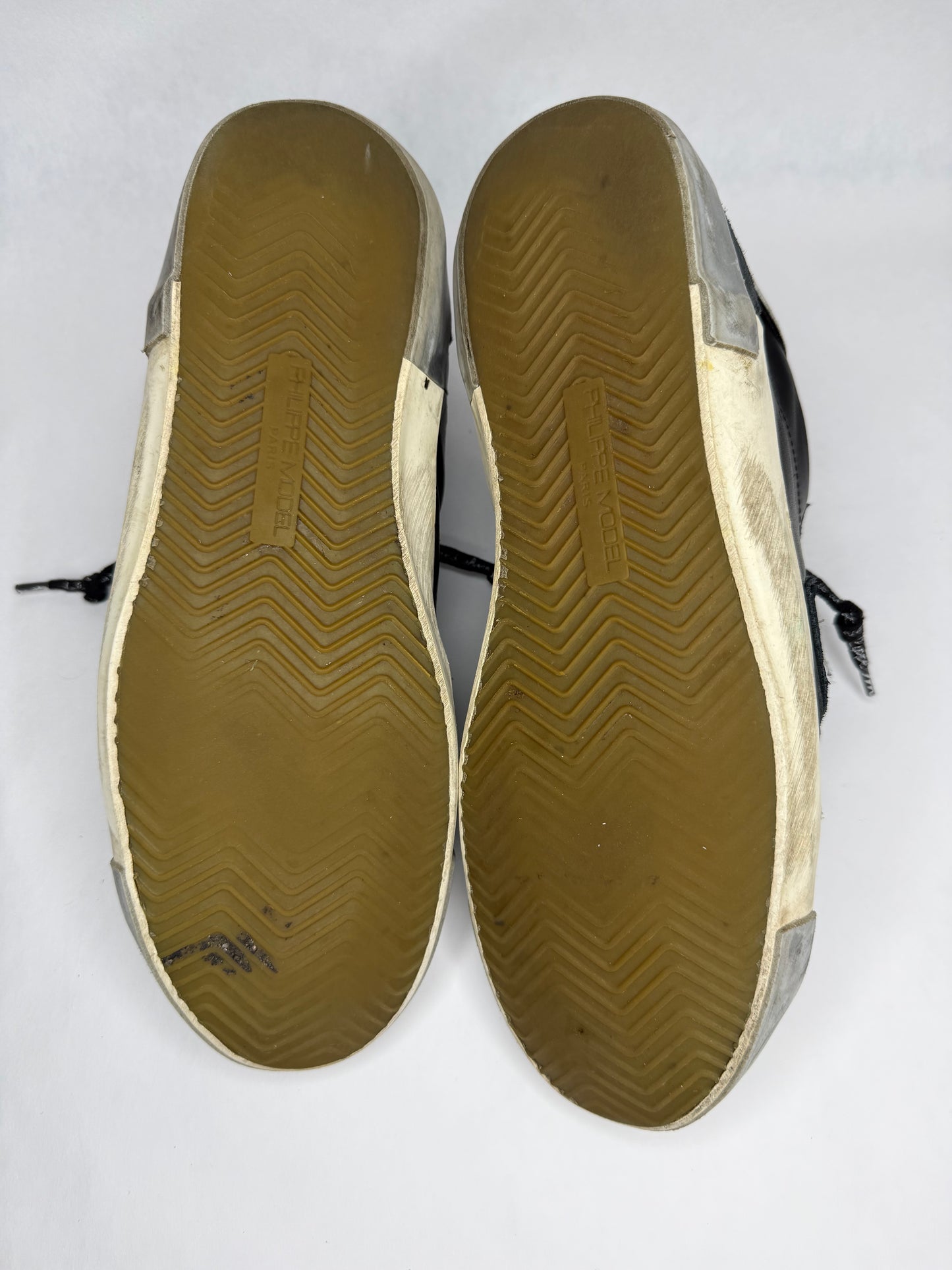 Philippe Model Prsx Low Suede (Black Silver)