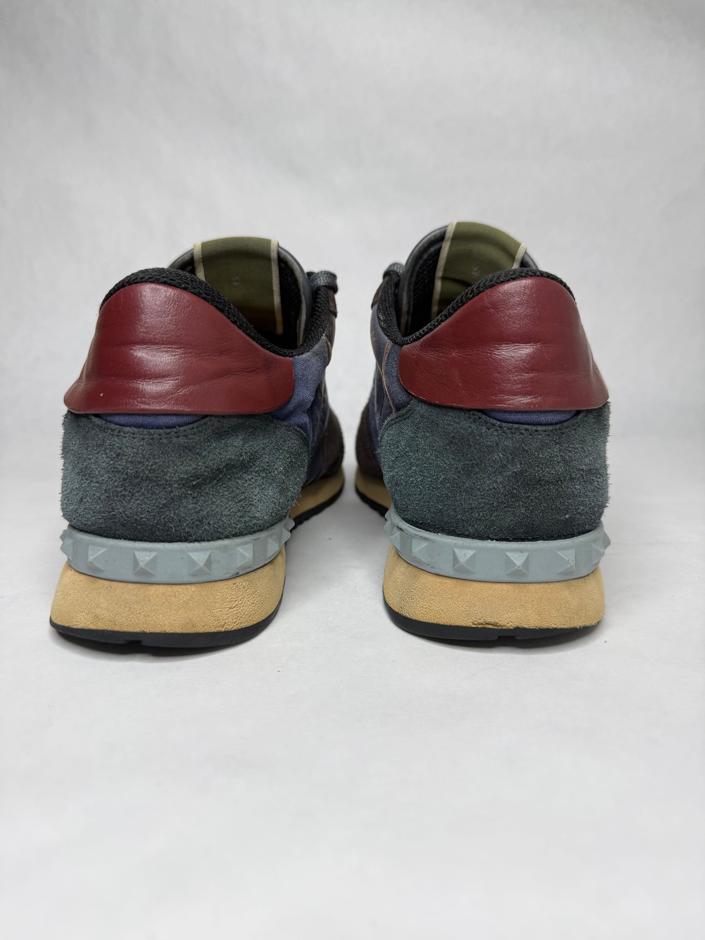 Valentino Camouflage Rockrunner Sneaker (Blue)