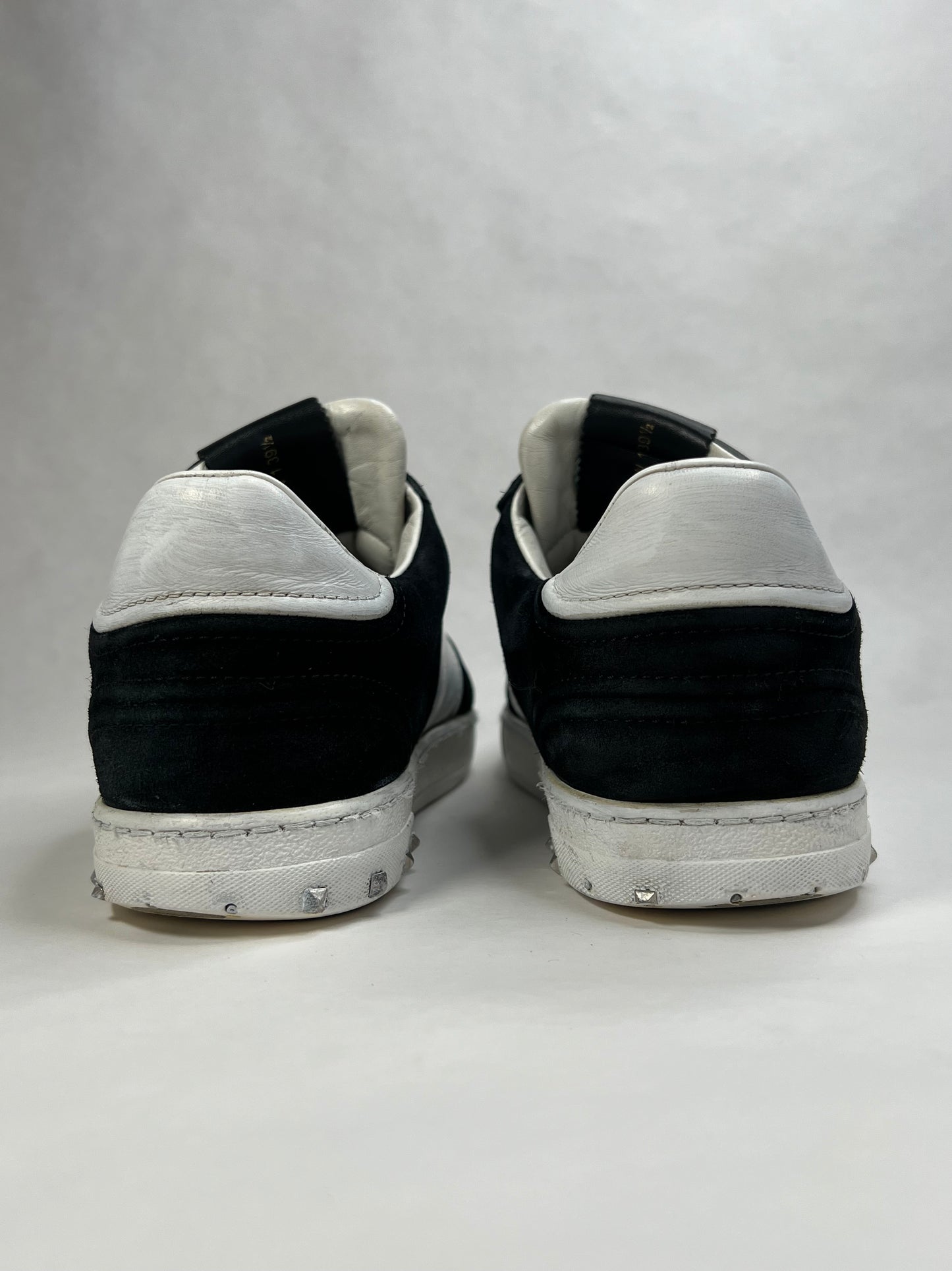 Valentino Fly Crew Suede Sneaker (Black)