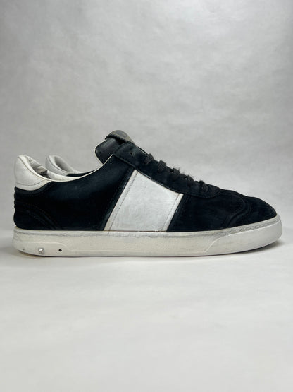 Valentino Fly Crew Suede Sneaker (Black)