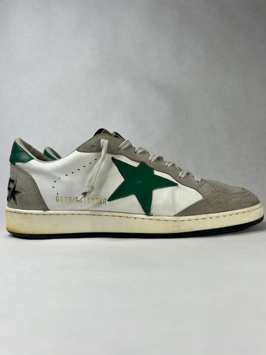 Golden Goose Ballstar (White & Green)