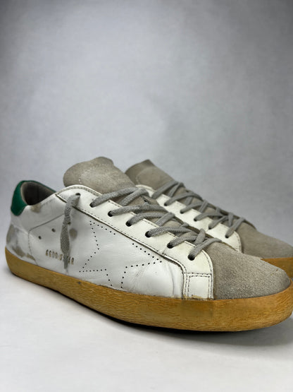 Golden Goose Superstar (White & Green)