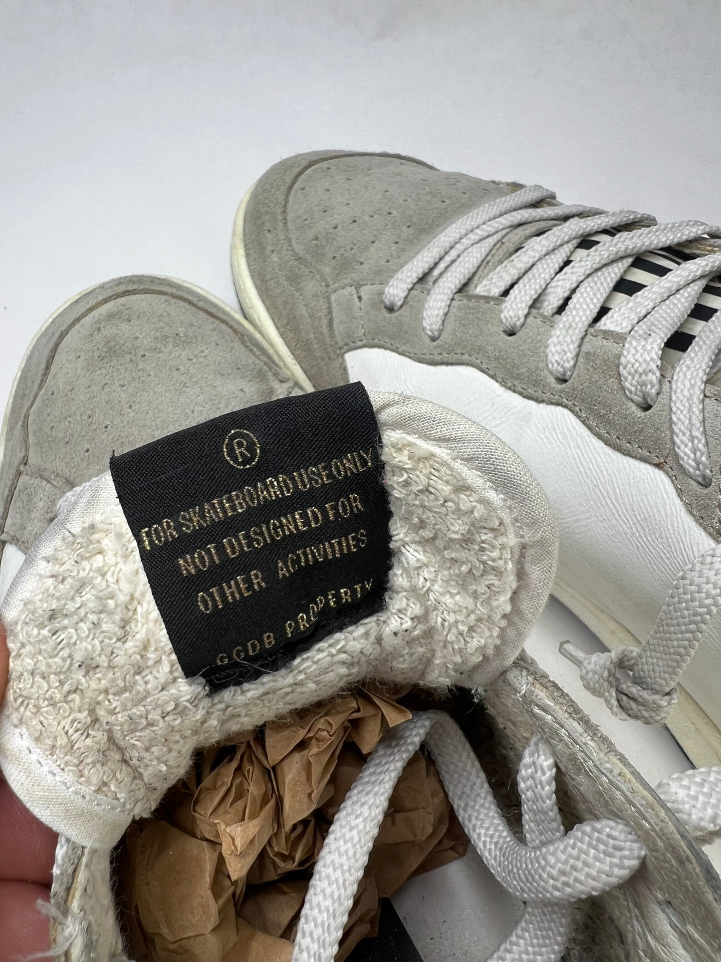 Golden Goose Ballstar (White & Green)