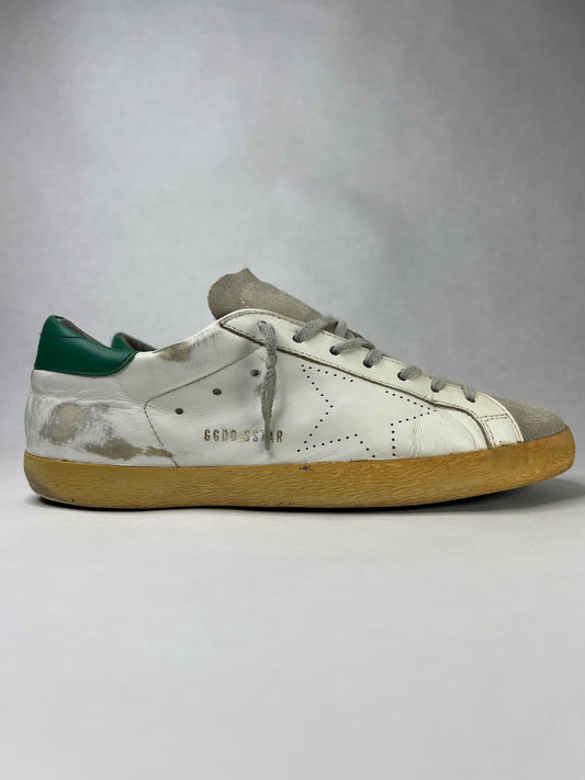 Golden Goose Superstar (White & Green)