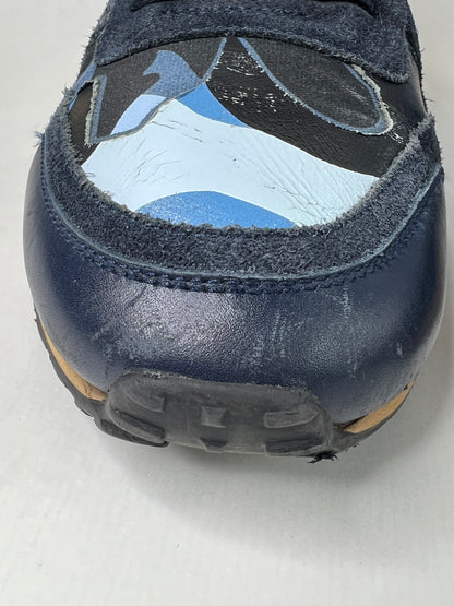 Valentino Camouflage Rockrunner Sneaker (Blue & Black)