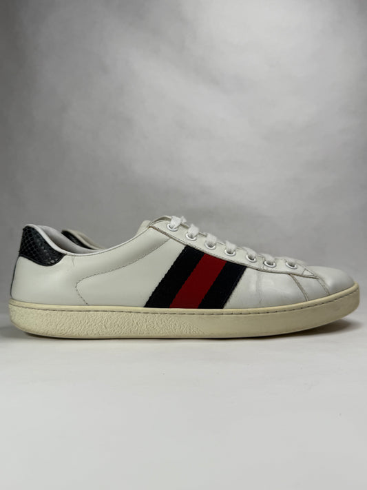 Gucci Ace Leather Low-Top Sneaker