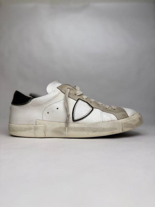 Philippe Model Prsx Low Suede (White Black)