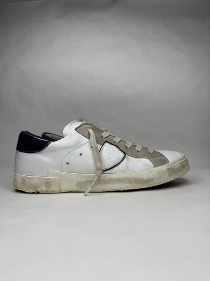 Philippe Model Prsx Low Suede (White Blue)