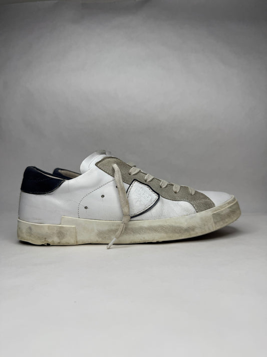 Philippe Model Prsx Low Suede (White Blue)