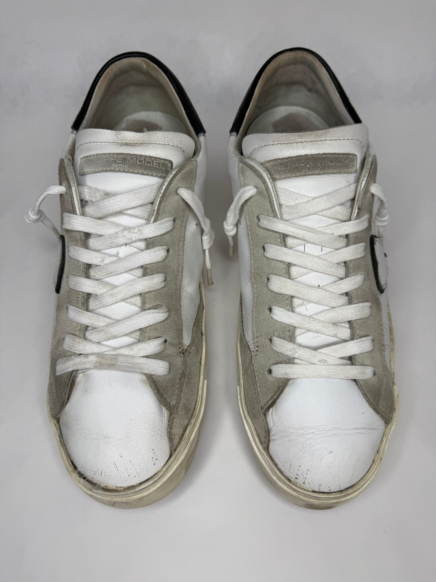 Philippe Model Prsx Low Suede (White Black)