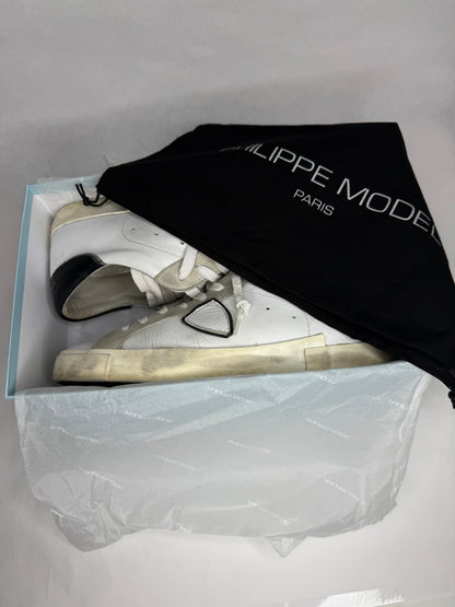 Philippe Model Prsx Low Suede (White Black)