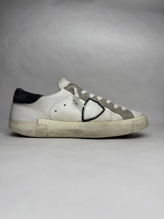 Philippe Model Prsx Low Suede (White Blue)