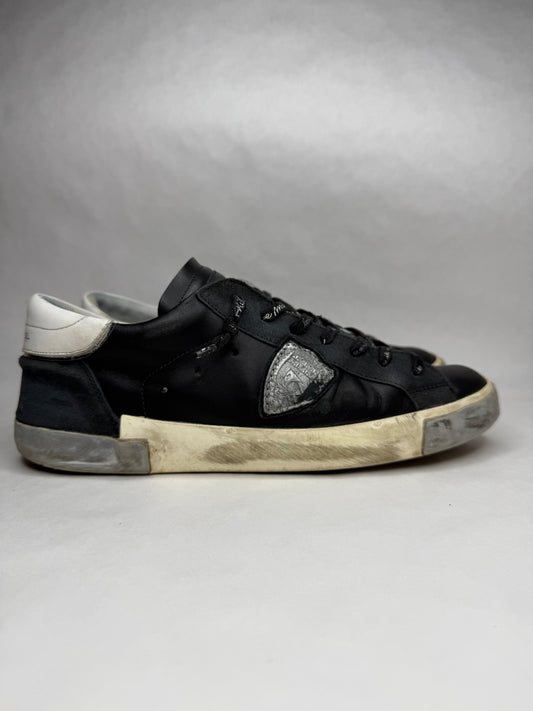 Philippe Model Prsx Low Suede (Black Silver)
