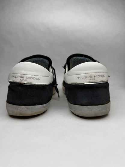 Philippe Model Prsx Low Suede (Black Silver)