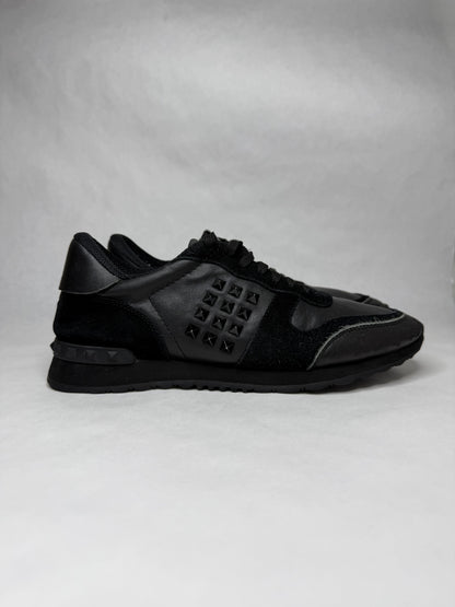 Valentino Rockrunner Sneaker (Black)