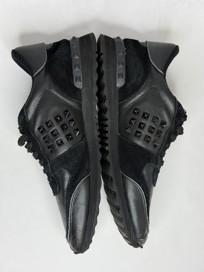 Valentino Rockrunner Sneaker (Black)