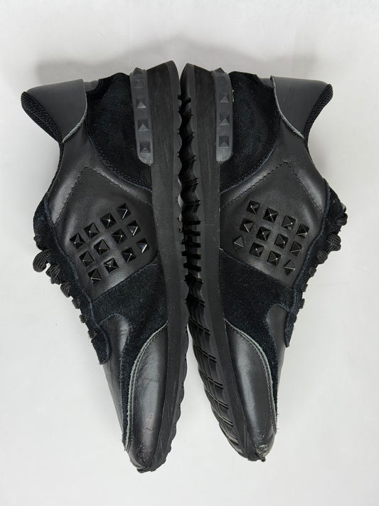 Valentino Rockrunner Sneaker (Black)