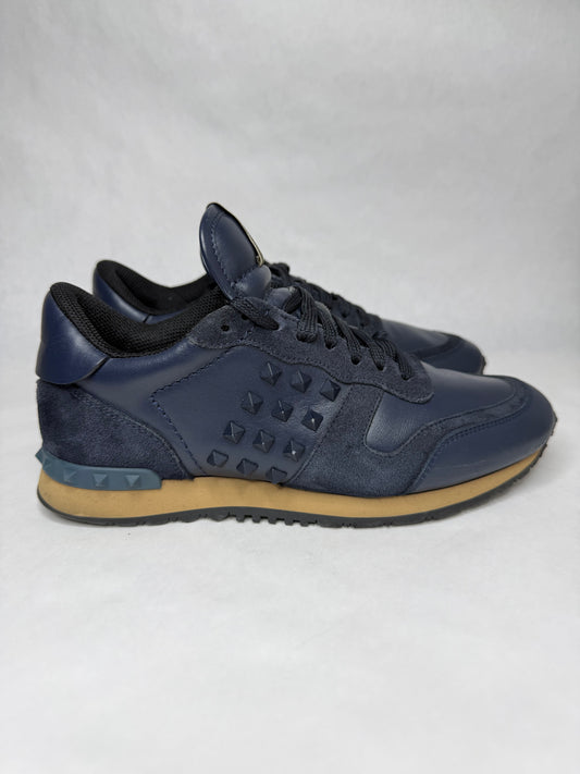 Valentino Rockrunner Sneaker (Navy)