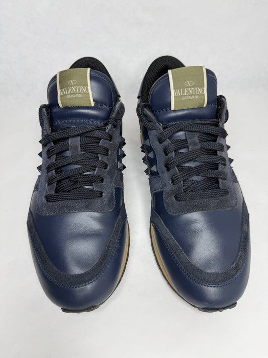 Valentino Rockrunner Sneaker (Navy)
