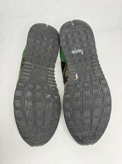Valentino Camouflage Rockrunner Sneaker (Green & Black)