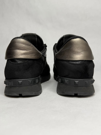 Valentino Camoflage Rockrunner Sneaker (Black)