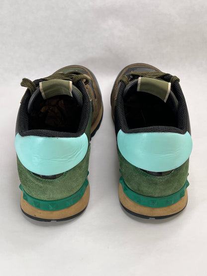 Valentino Camouflage Rockrunner Sneaker (Green & Black)